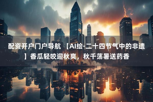 配资开户门户导航 【AI绘·二十四节气中的非遗】香瓜轻咬迎秋爽，秋千荡暑送药香
